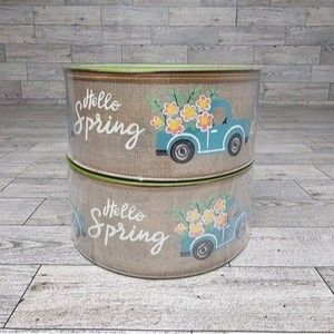 Member's Mark "Hello Spring" 2 1/2" x 50 YDS *BRAND NEW* Lot of 2 Rolls